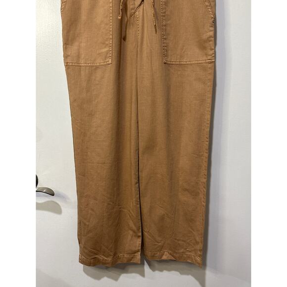 Oat New York Drawstring-Waist Wide Leg Jumpsuit Size XS NWT Dusty Peach Cotton - Picture 7 of 14